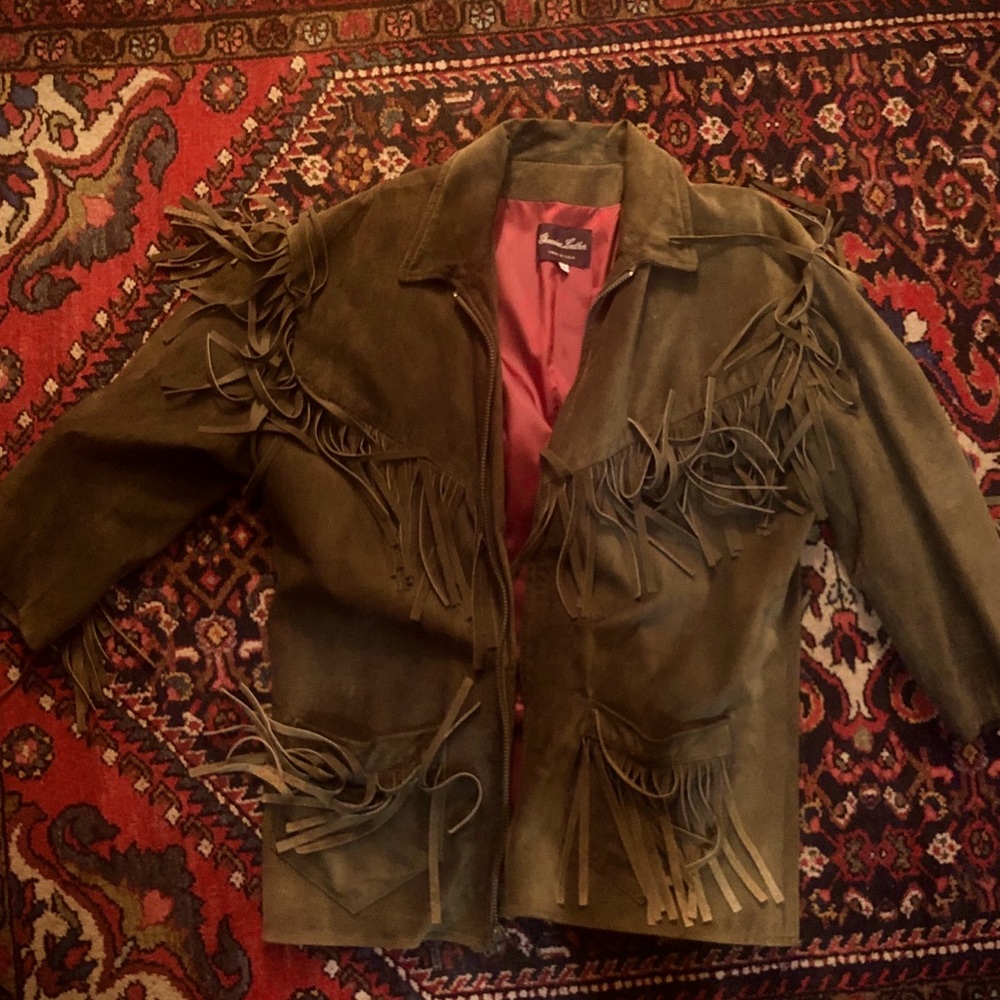 Beautiful Genuine Leather Fringe Jacket
